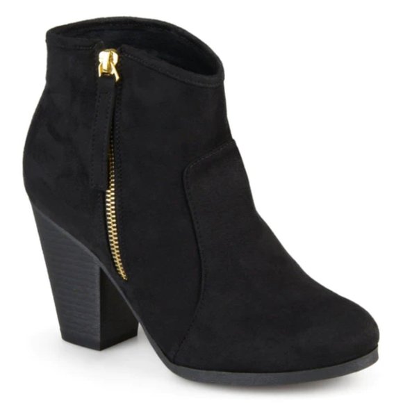 NEW! Journee Collection Link Black and Gold Bootie 7.5 - Picture 4 of 7